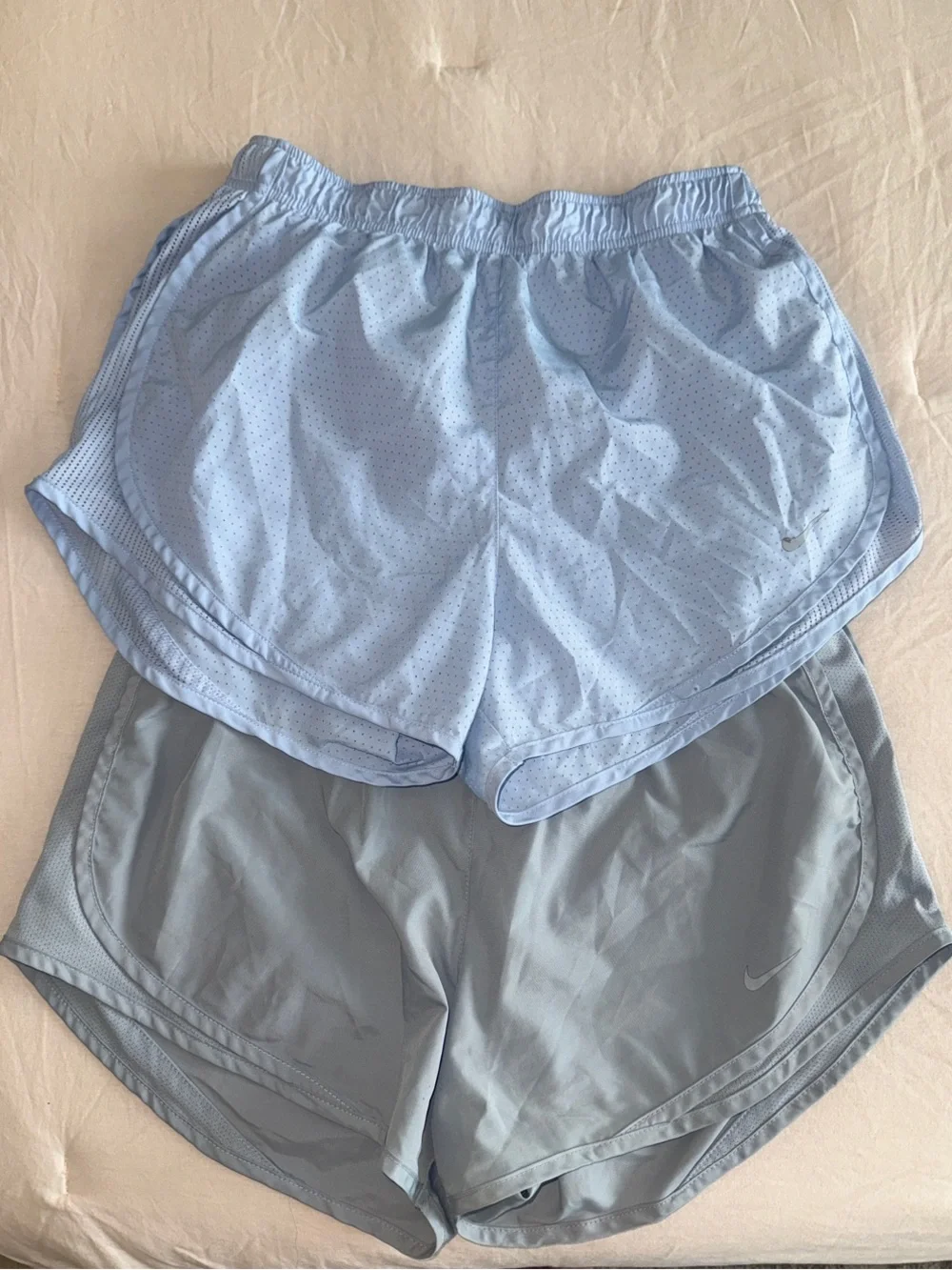 Nike Women’s Pale Blue Athletic Shorts Duo